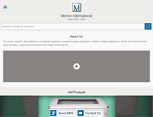 Tablet Screenshot of merinointernational.co.in
